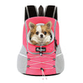 Pawaboo Pet Dog Carrier Backpack Puppy Dog Travel Front Carrier for Small Medium Dogs Cats Adjustable Breathable Dog Carrying Backpack with Safety Strips for Hiking Walking (Pink M Up to 10 lbs)