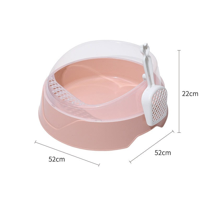 PAWQIVA™ Semi-Enclosed Litter Box