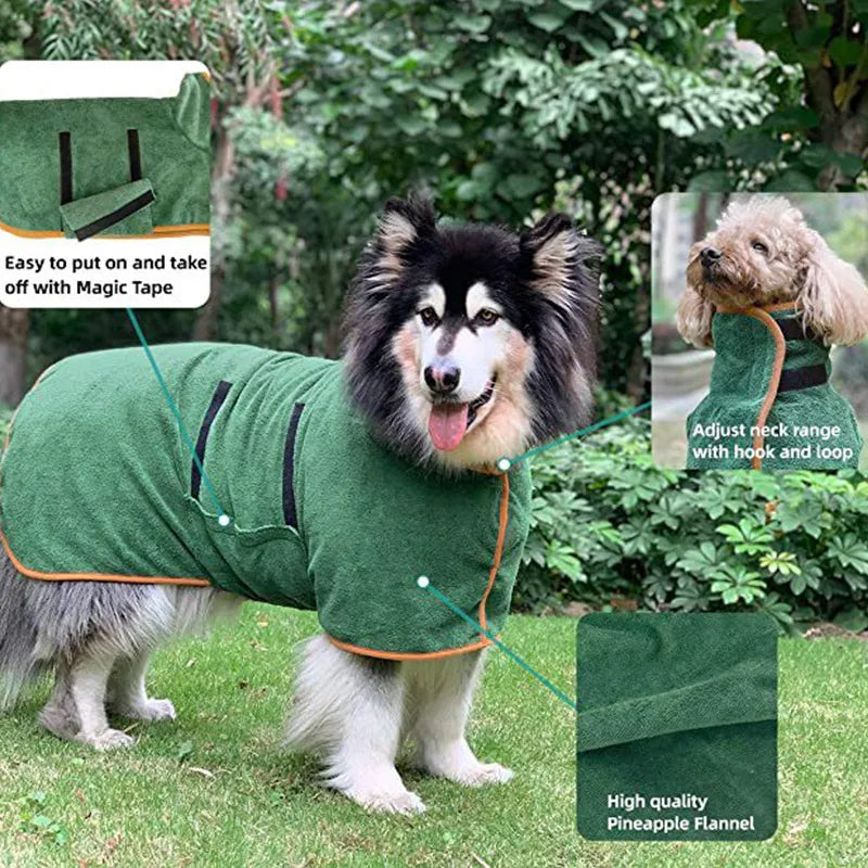 PAWQIVA™ Quick-Dry Pet Robe