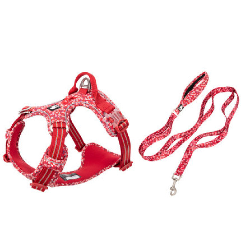 Pet Dog Leash and Vest Chest Harness Set